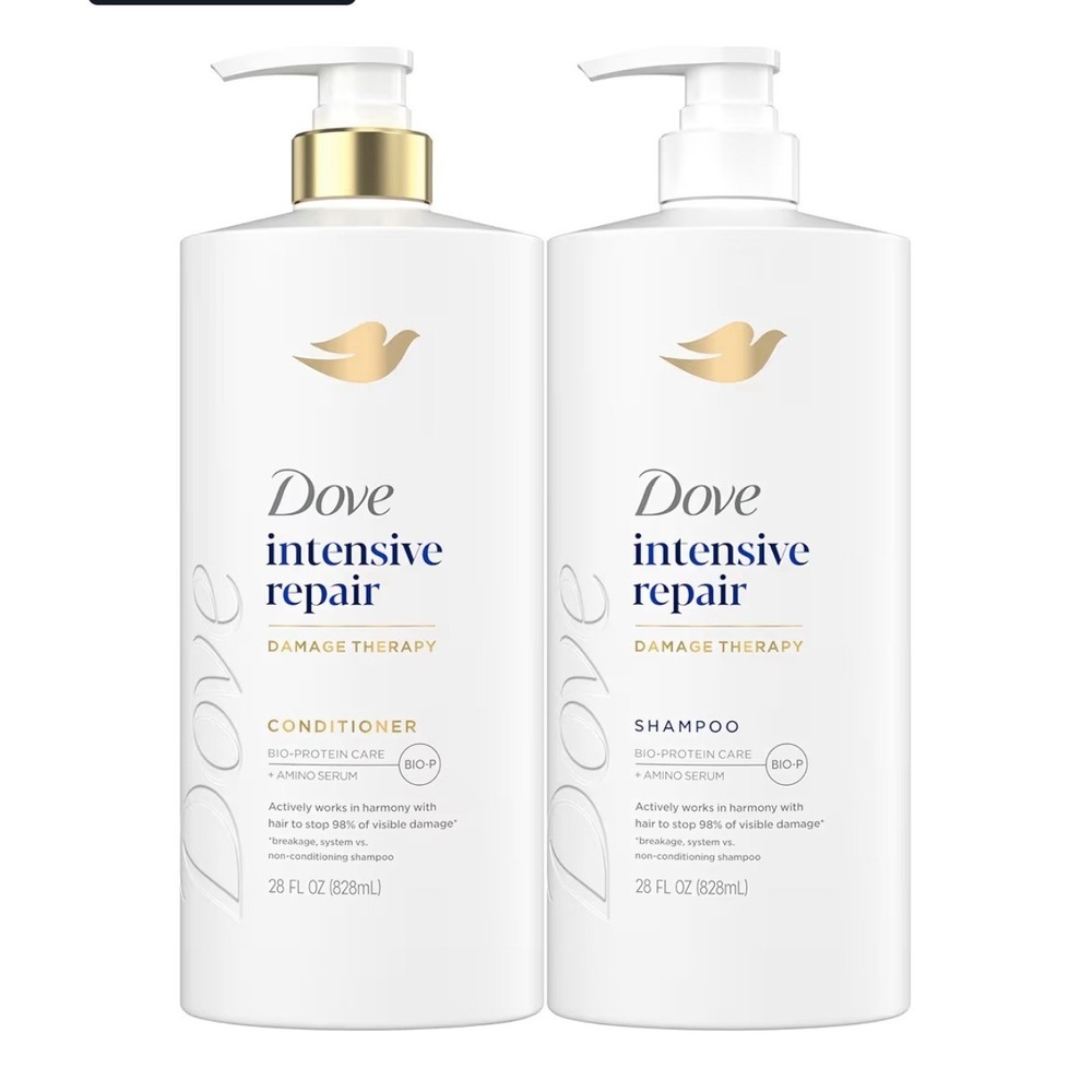 Dove Intensive Repair Damage Therapy Shampoo & Conditioner Set, 28 fl oz